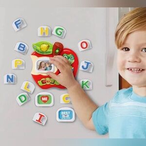 Red Apple Leap Frog Magnetic Learning Toy with Alphabets